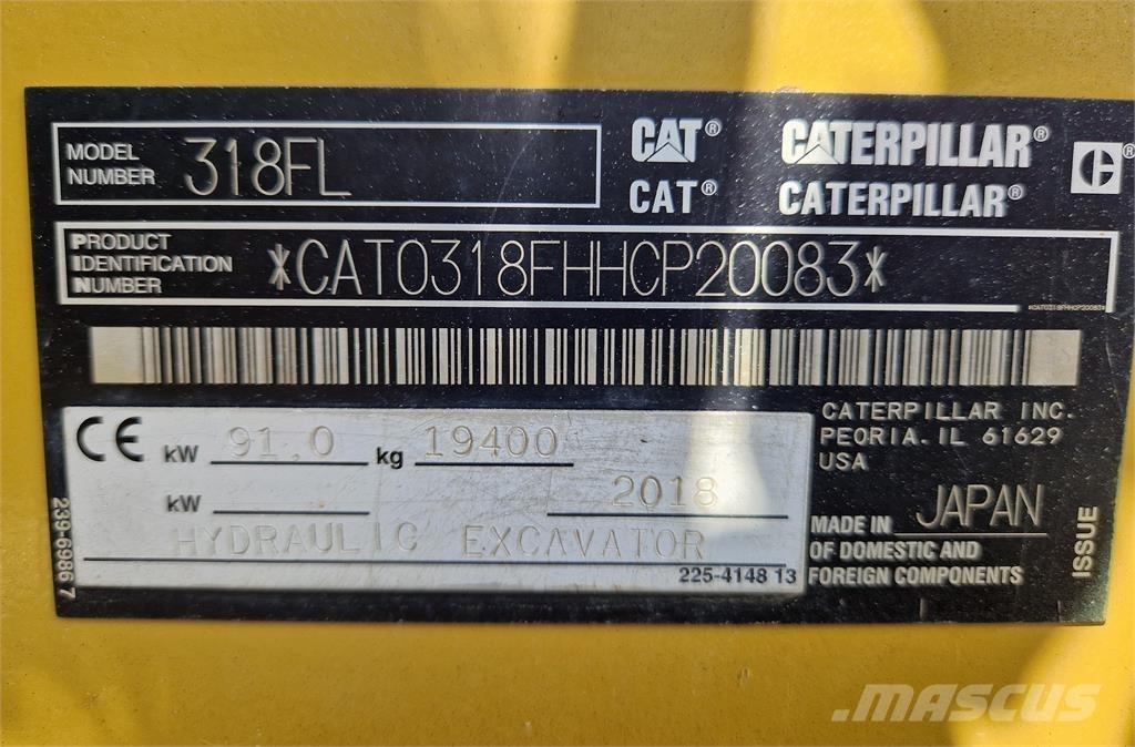 CAT 318FL Escavadoras de rastos