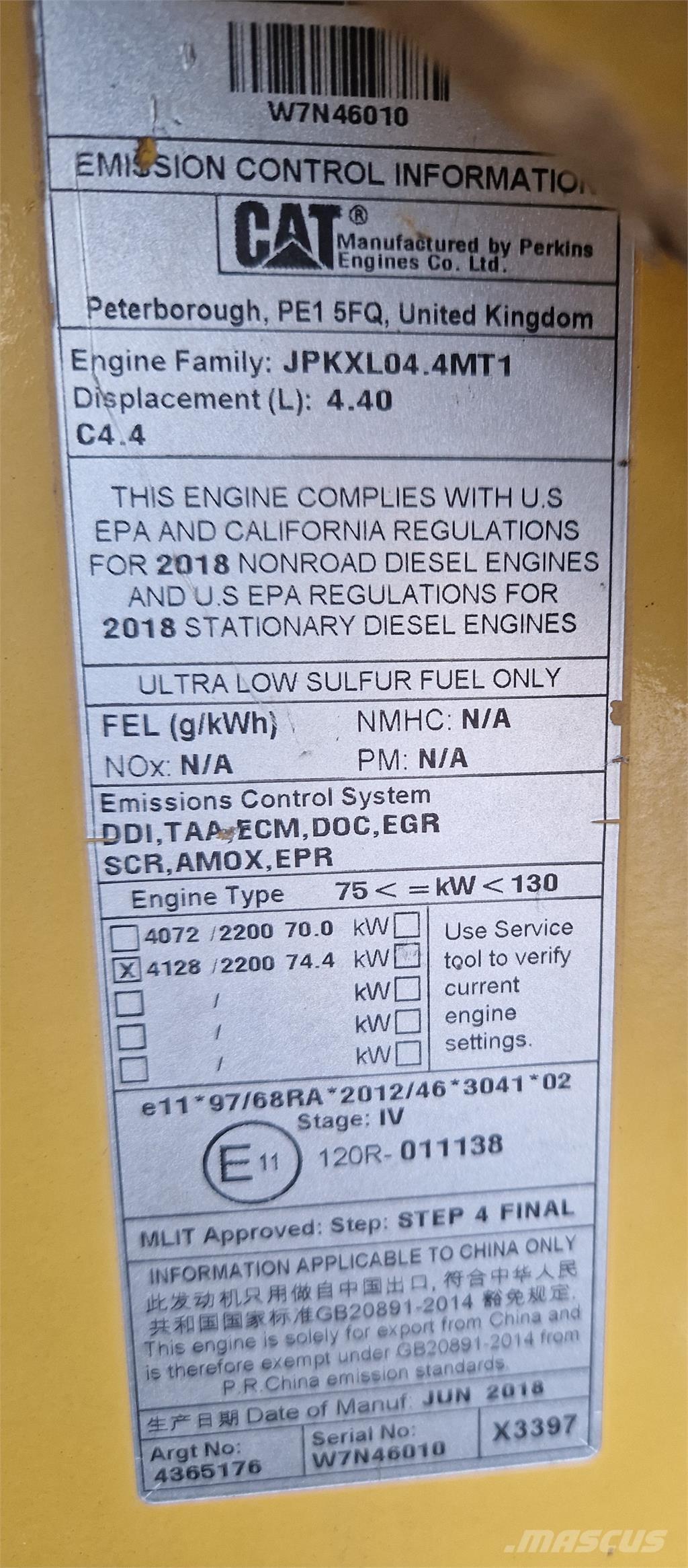 CAT 434F2 Retroescavadoras