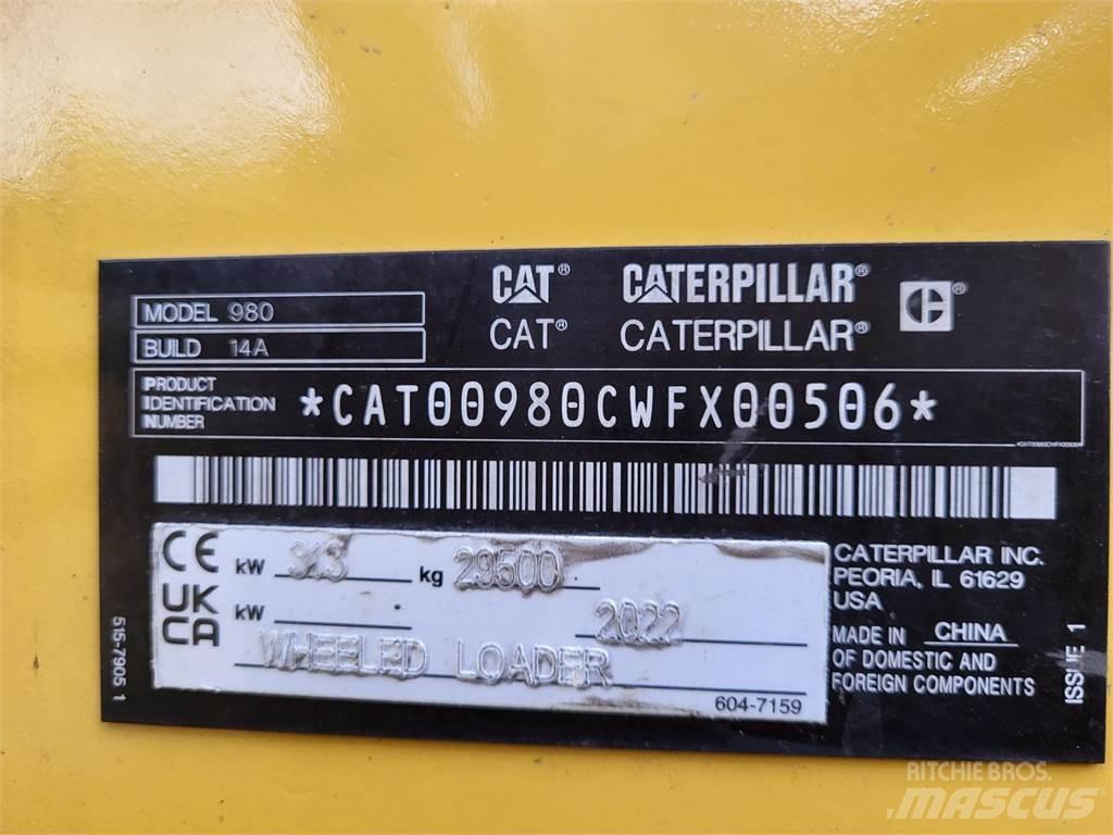 CAT 980 NG Pás carregadoras de rodas