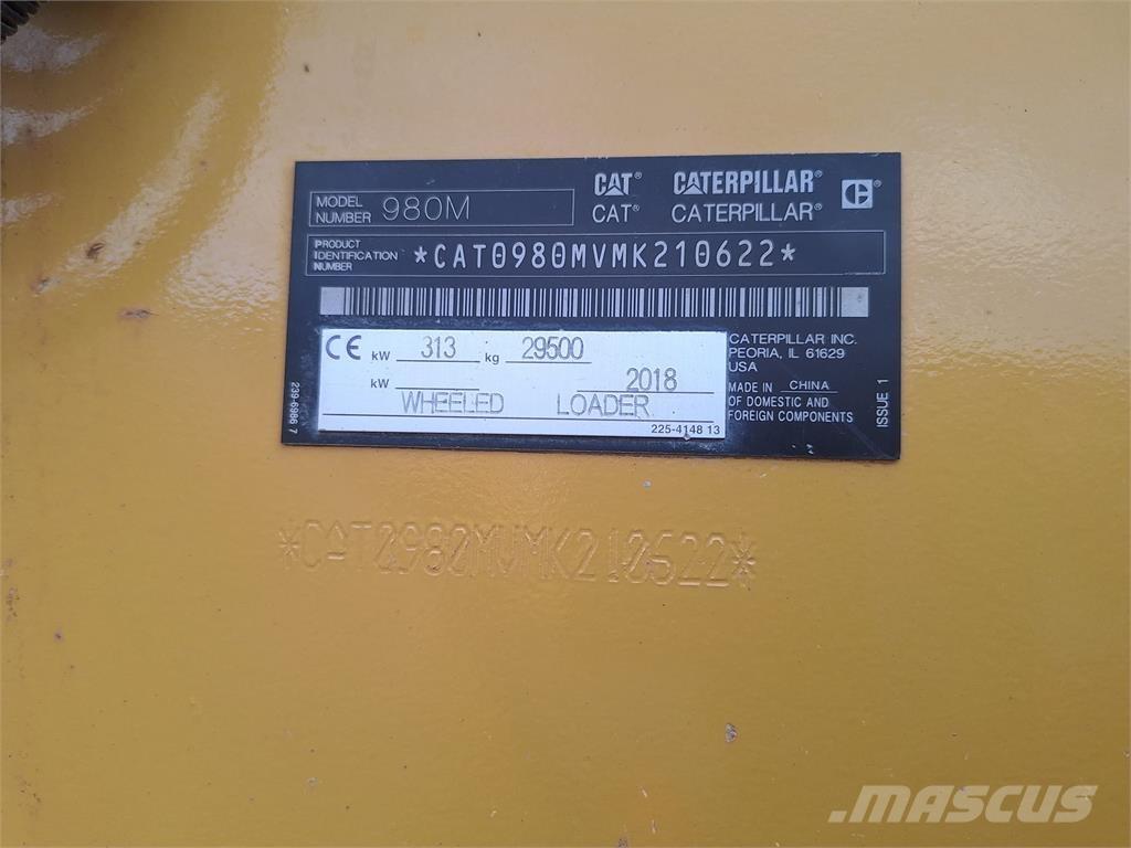 CAT 980M Pás carregadoras de rodas