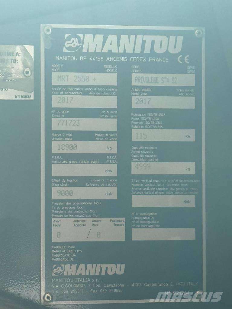Manitou MRT 2550 Manipuladores telescópicos