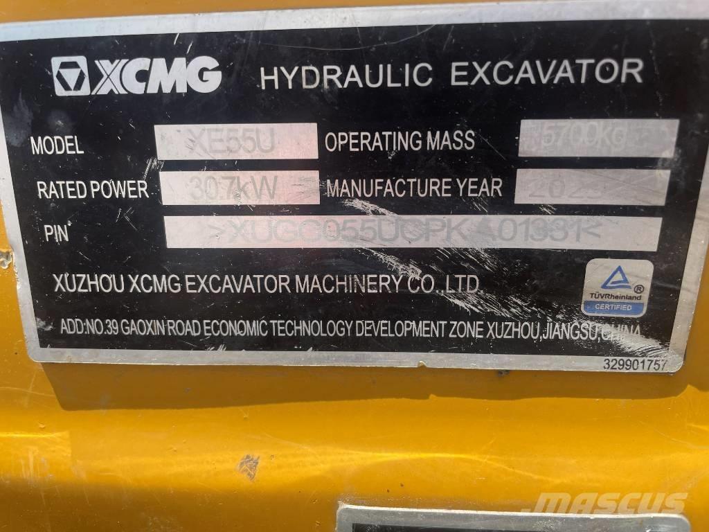 XCMG XE 55 U Mini Escavadoras <7t
