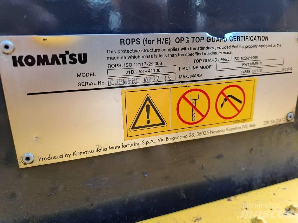 Komatsu PW118MR-11 Escavadoras de rodas