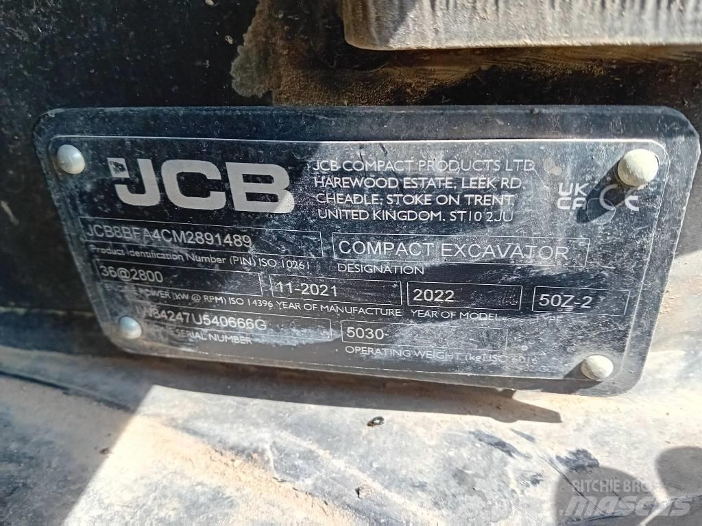 JCB 50 Z-2 Mini Escavadoras <7t