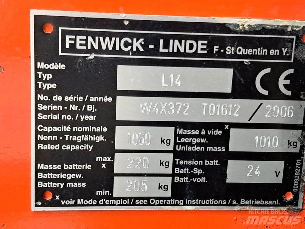 Linde L14 Empilhador para operador externo