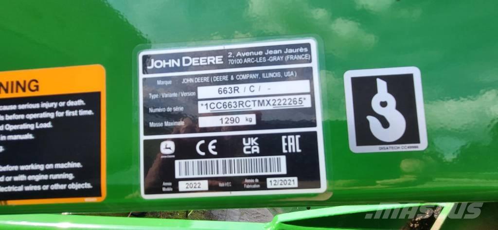 John Deere 663 R Acessórios de carregadora frontal