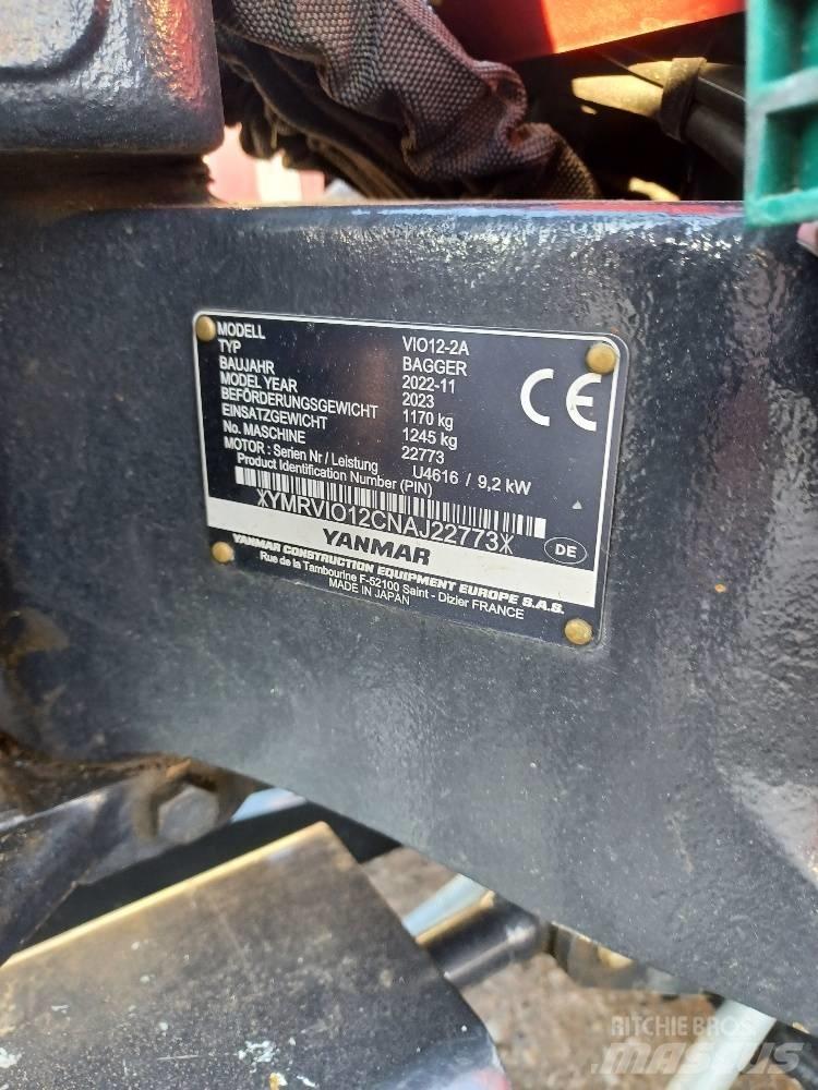 Yanmar VIO12-2A Mini Escavadoras <7t