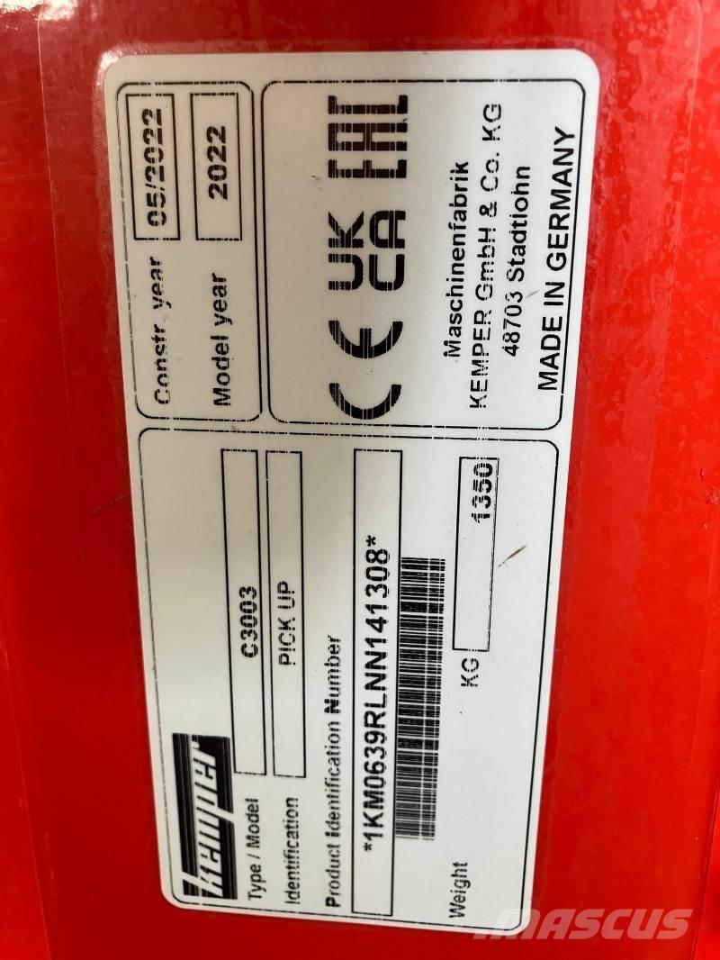 Kemper C3003 Acessórios máquinas feno e forragem
