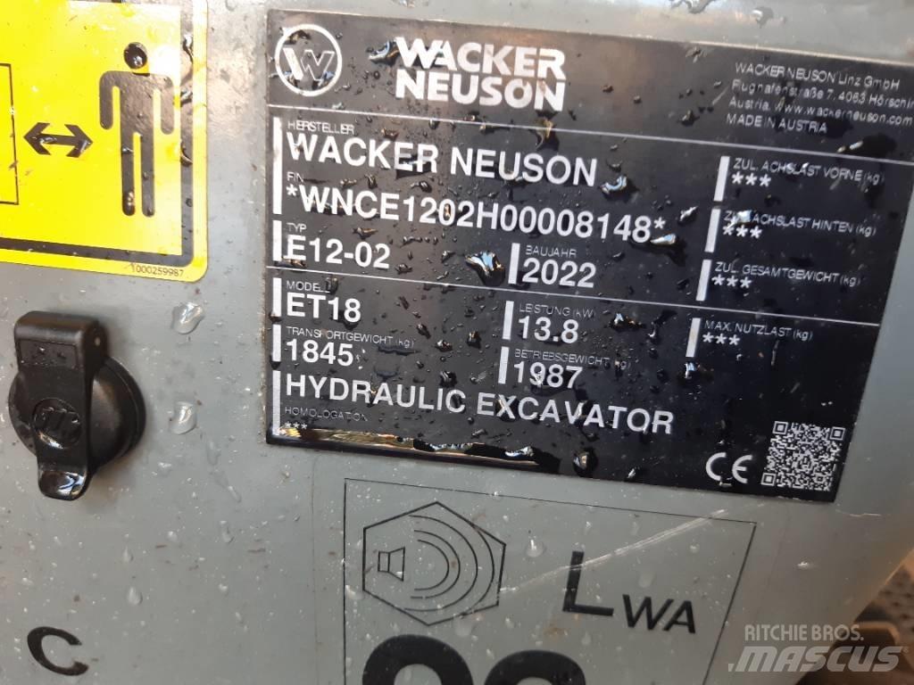 Wacker Neuson ET18 Escavadoras de rastos