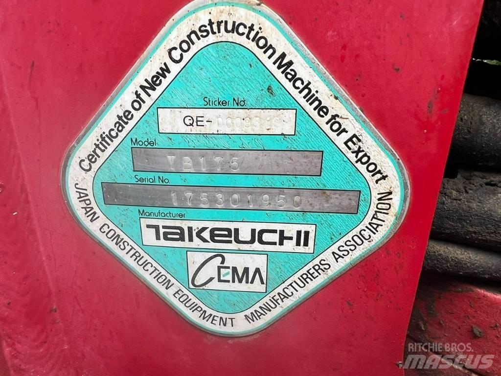 Takeuchi TB 175 Escavadoras Midi 7t - 12t