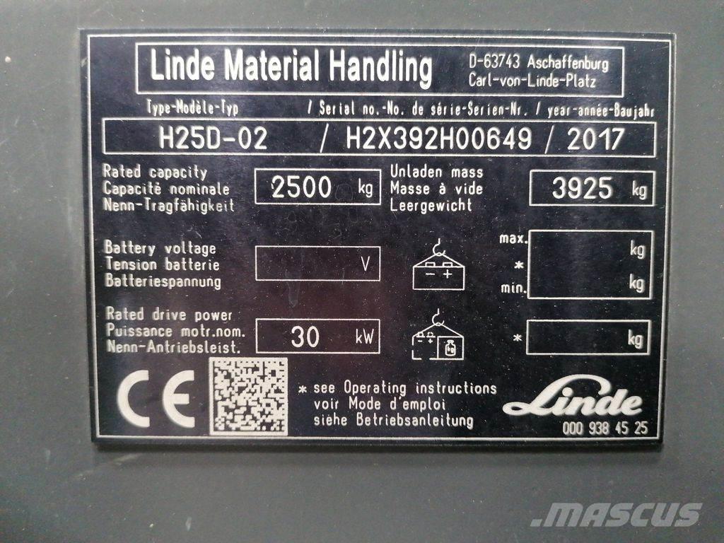 Linde H25D-02 Empilhadores Diesel
