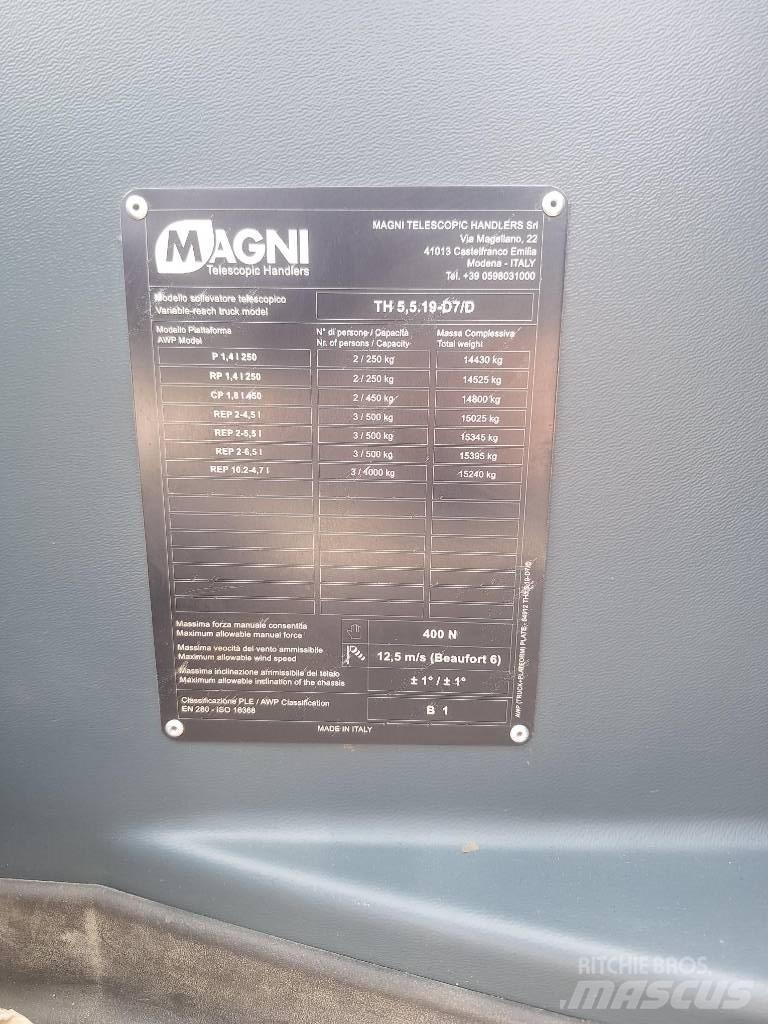 Magni TH 5.5 19 P Manipuladores telescópicos