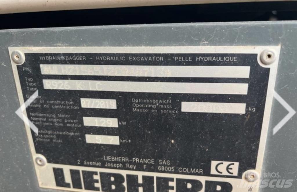 Liebherr R 926 KLC Escavadoras de rastos
