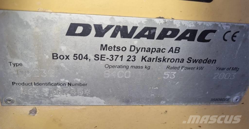 Dynapac CC 232 Cilindros Compactadores tandem