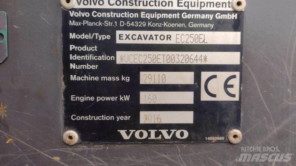 Volvo EC250EL Escavadoras de rastos