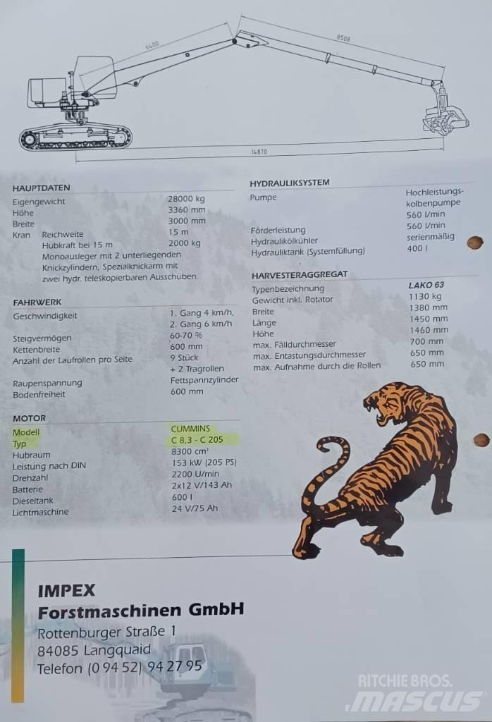 Impex Königstiger Processadores florestais