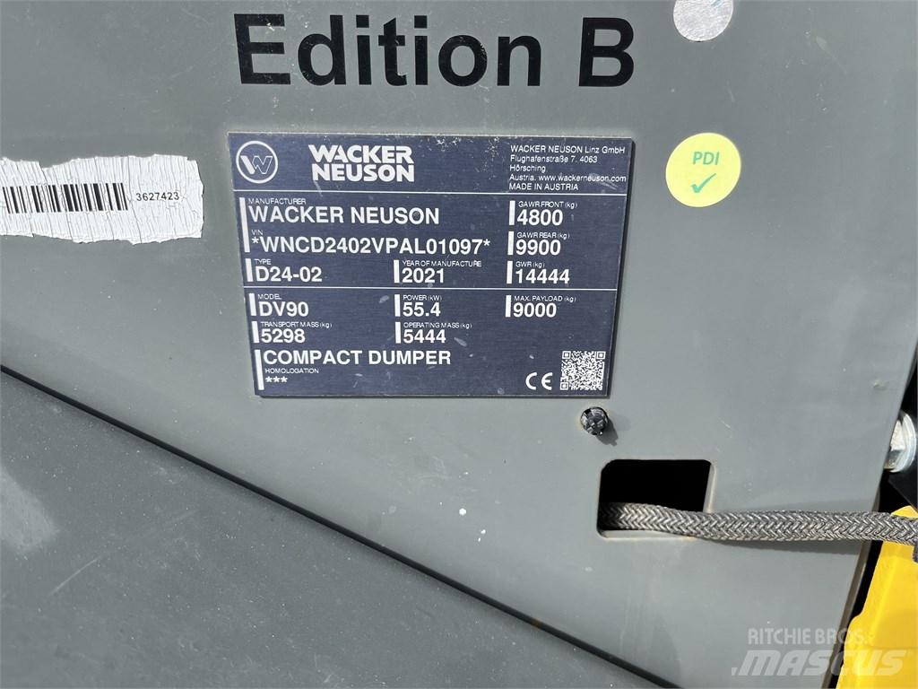 Wacker Neuson DV 90 Camiőes dumper basculantes rígidos
