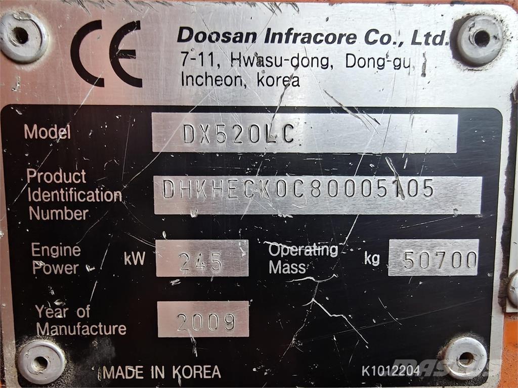 Doosan DX520LC Escavadoras de rastos