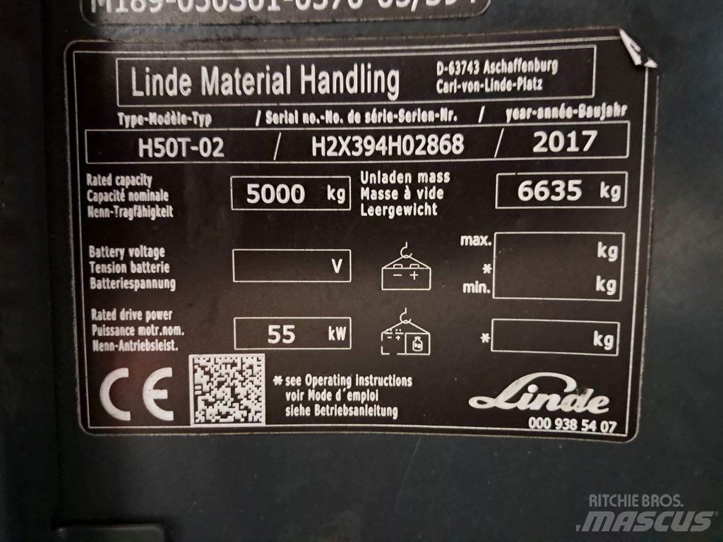 Linde H50T-02 Empilhadores a gás