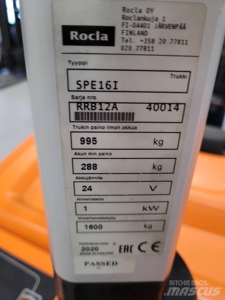 Rocla SPE16i Self propelled stackers