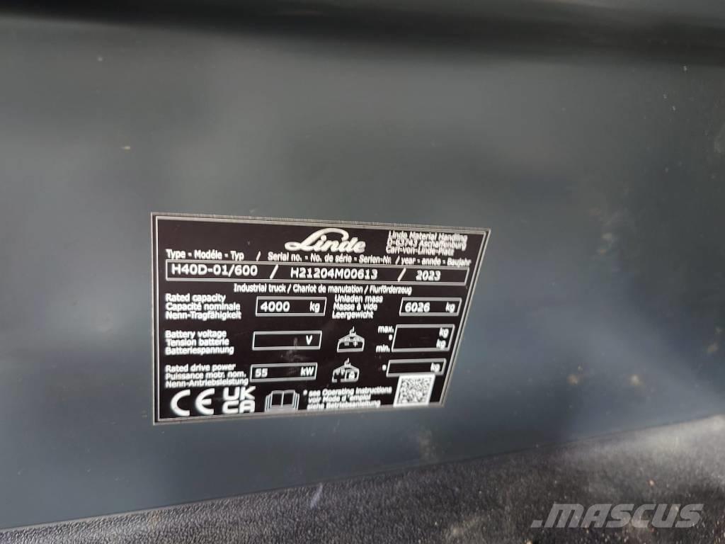 Linde H40D/600/1204 Empilhadores Diesel