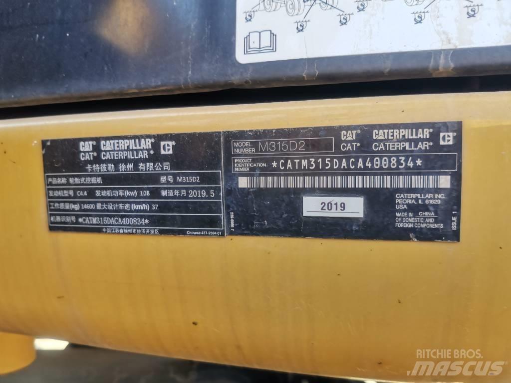 CAT 2019 CAT 315D2 Escavadoras de rodas