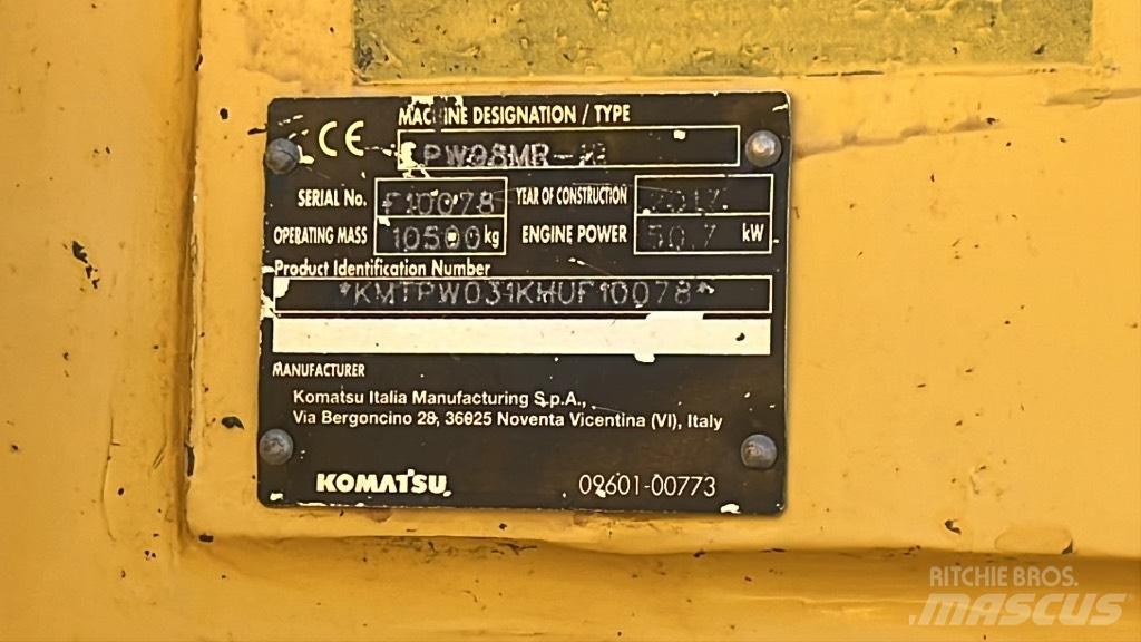 Komatsu PW 98 MR Escavadoras de rodas