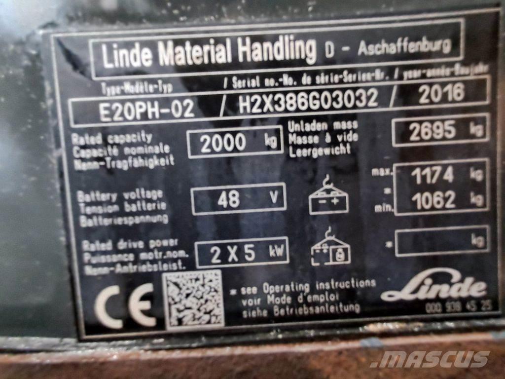 Linde E20PH-02 Empilhadores eléctricos