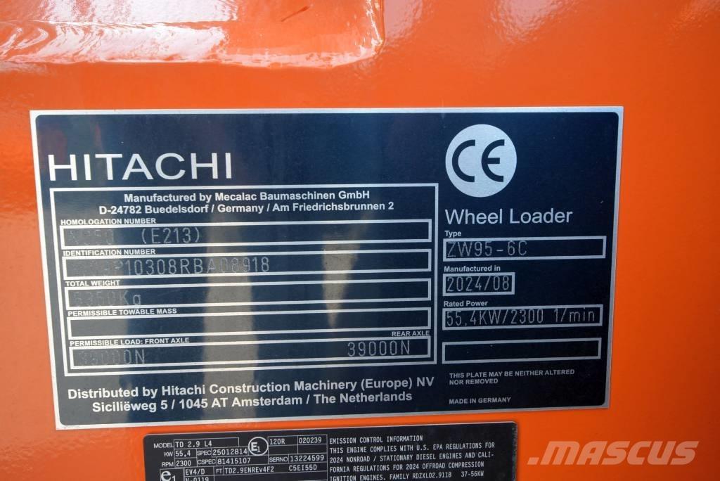 Hitachi ZW 95-6 C Pás carregadoras de rodas
