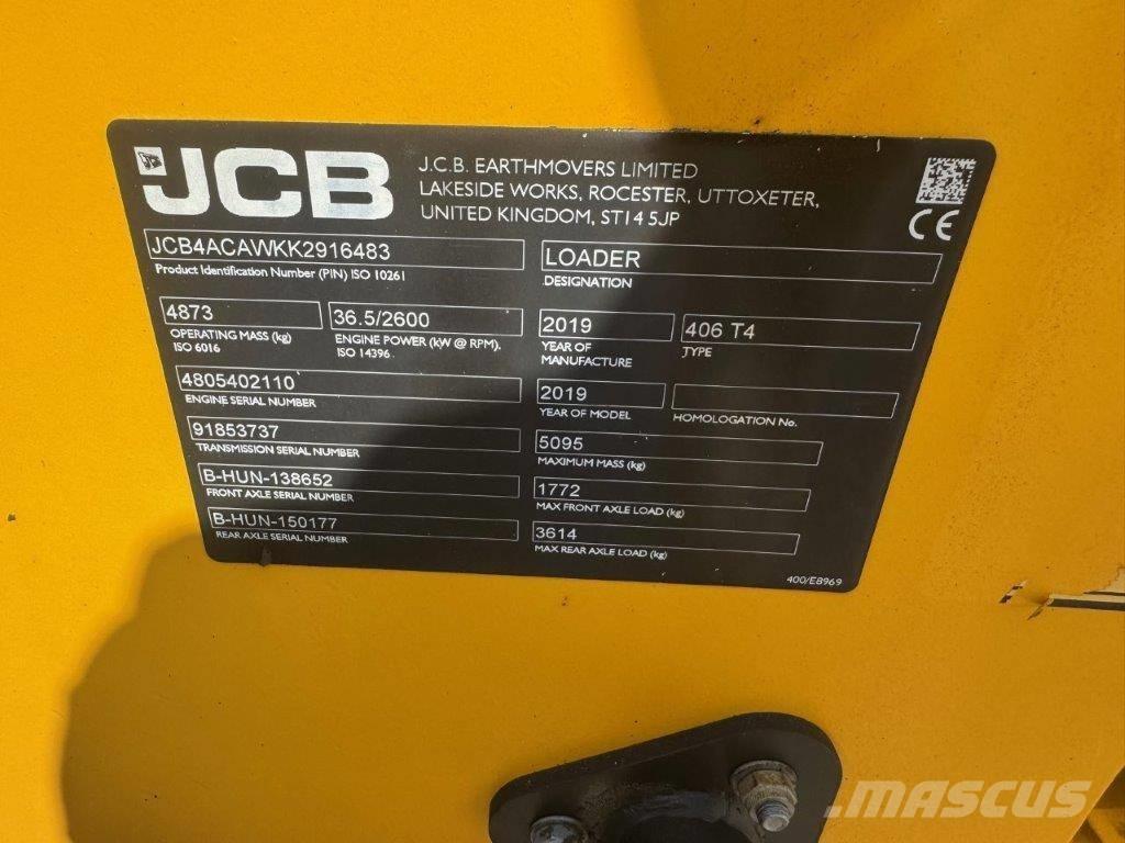 JCB 406 T4 Pás carregadoras de rodas