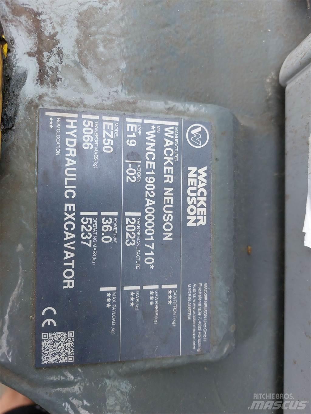 Wacker Neuson EZ50 Escavadoras de rastos