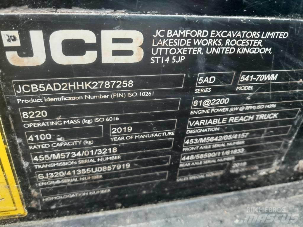 JCB 541-70 Telescópicas para Agricultura