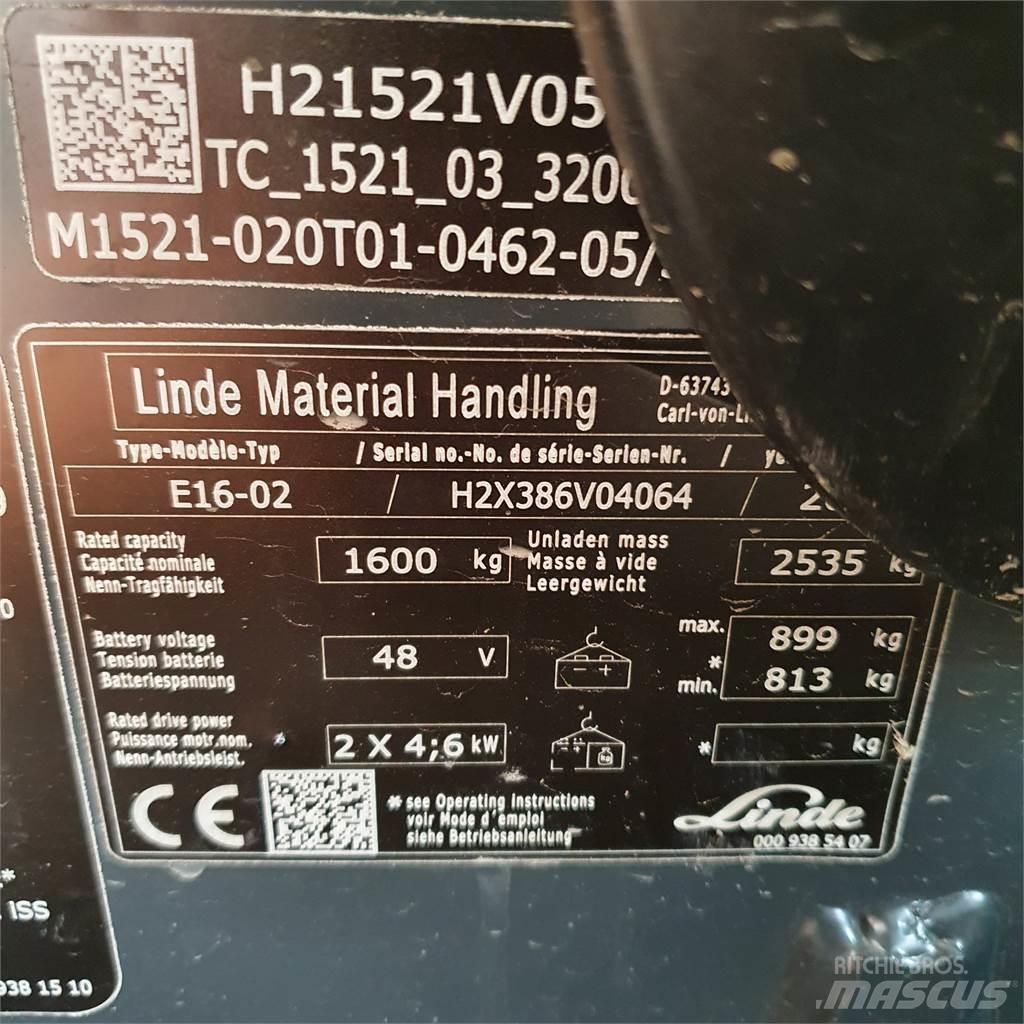 Linde E16 Empilhadores eléctricos