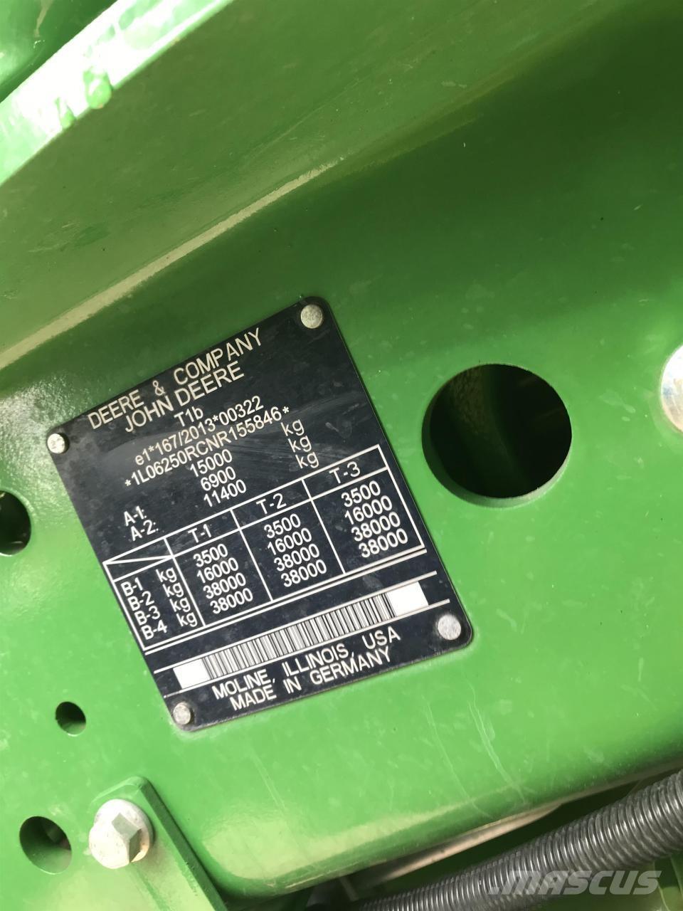 John Deere 6R 250 Tratores Agrícolas usados