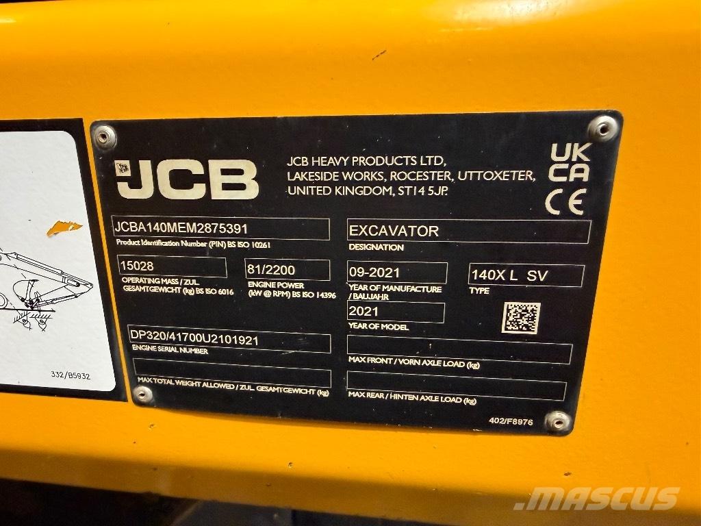 JCB 140 X Escavadoras de rastos