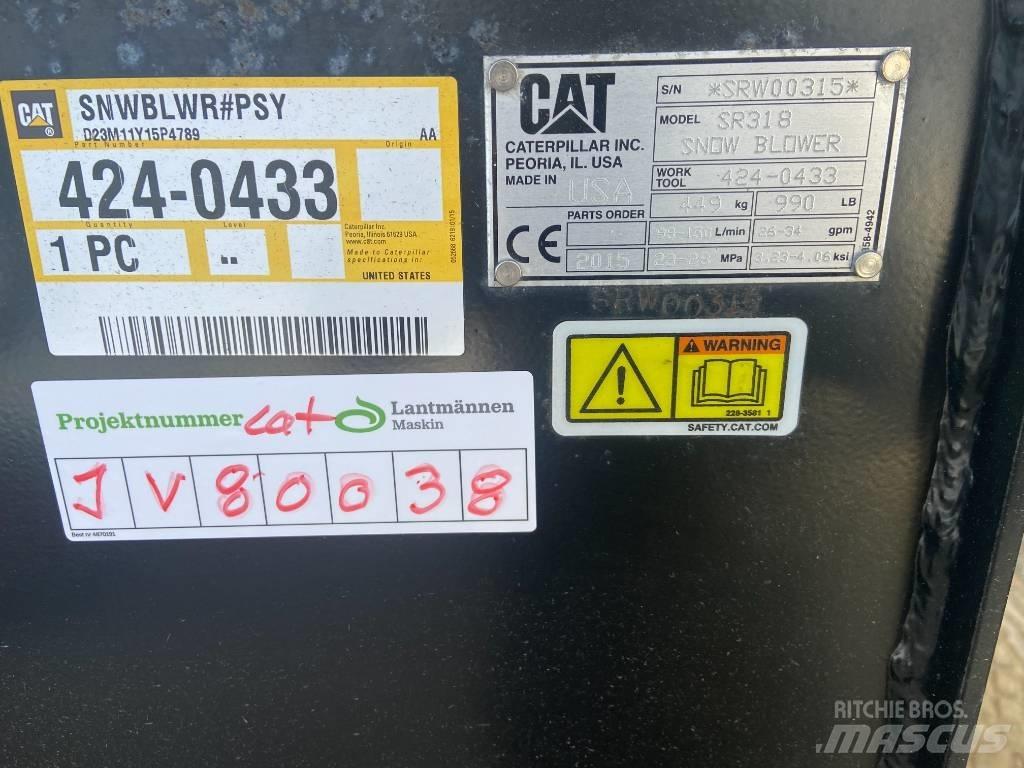 CAT SR318 SNÖ SLUNGA Lançadores de neve