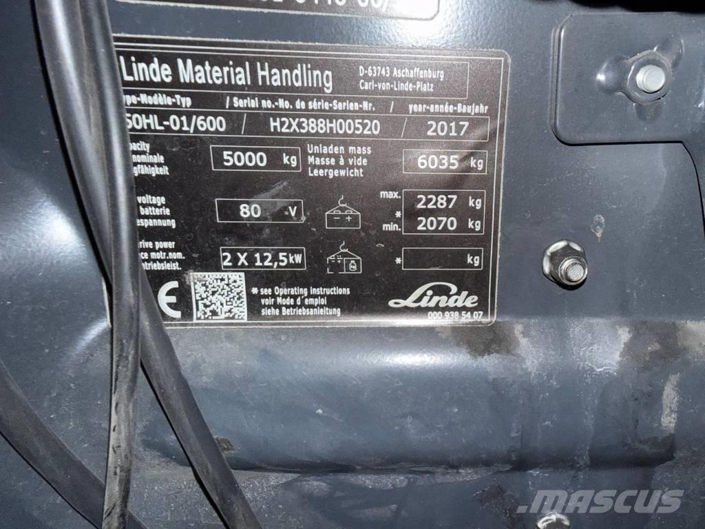 Linde E 50-02 Empilhadores eléctricos
