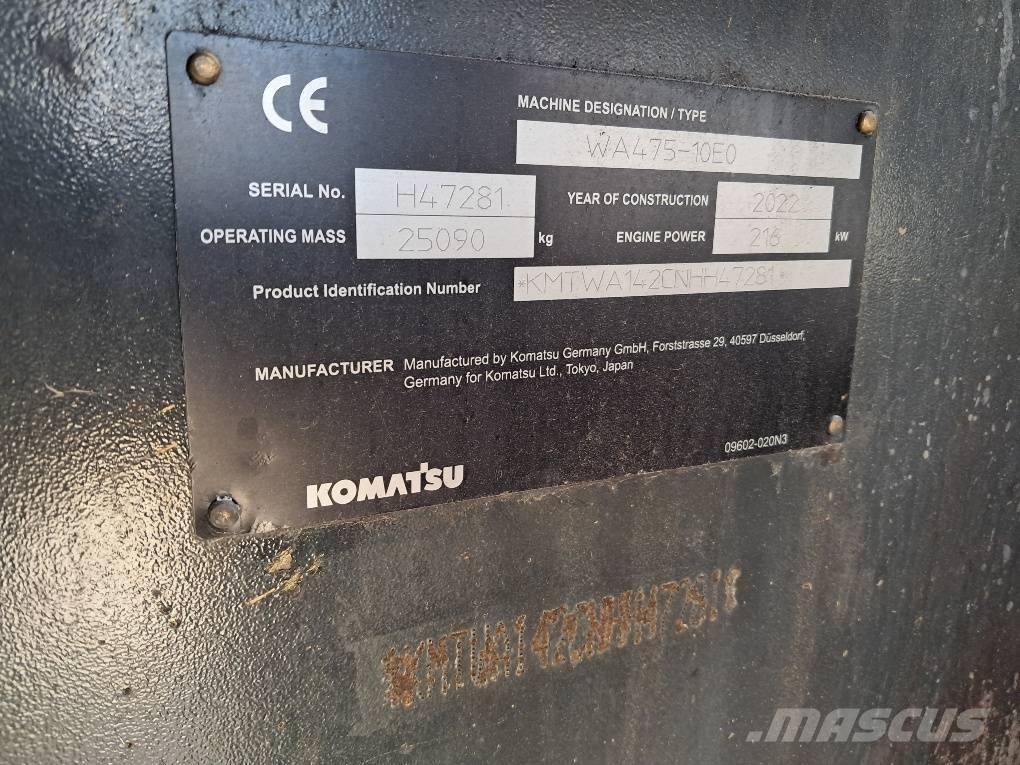Komatsu WA475-10E0 Pás carregadoras de rodas