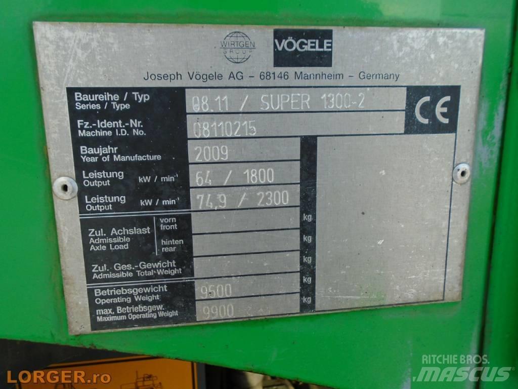 Vögele Super 1300-2 Pavimentadoras de asfalto
