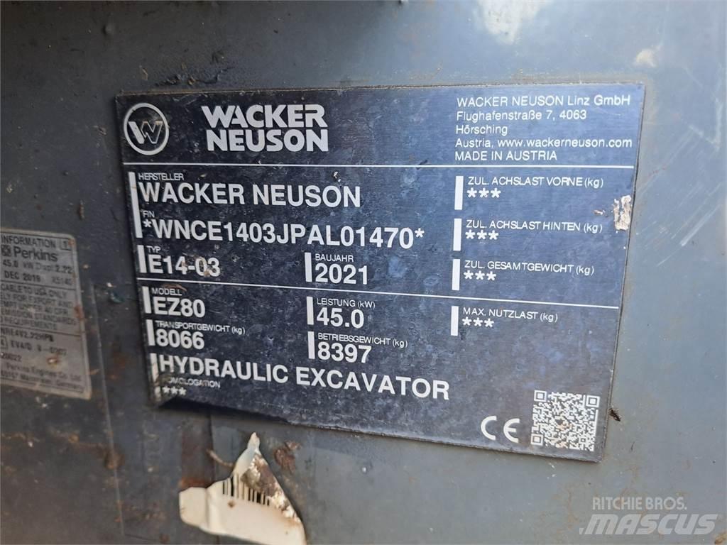 Wacker Neuson EZ80 Escavadoras de rastos