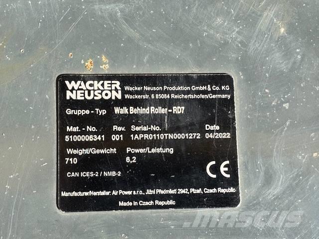 Wacker Neuson RD 7 Cilindros Compactadores tandem