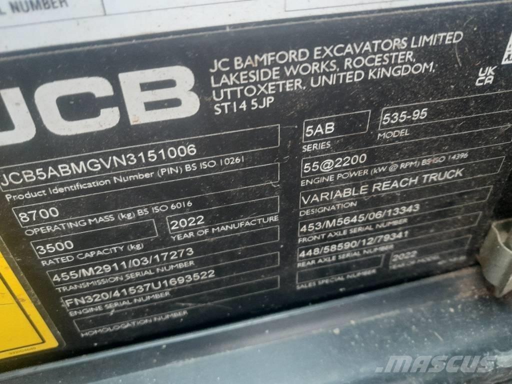 JCB 535-95 Telescópicas para Agricultura