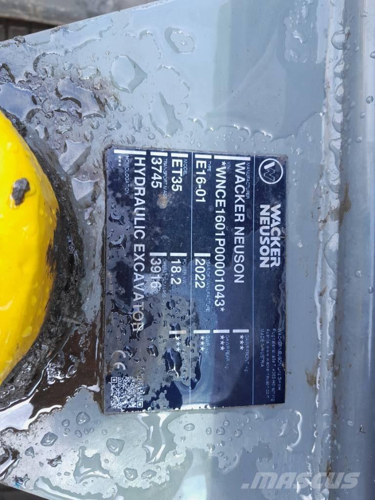 Wacker Neuson ET 35 Escavadoras de rastos