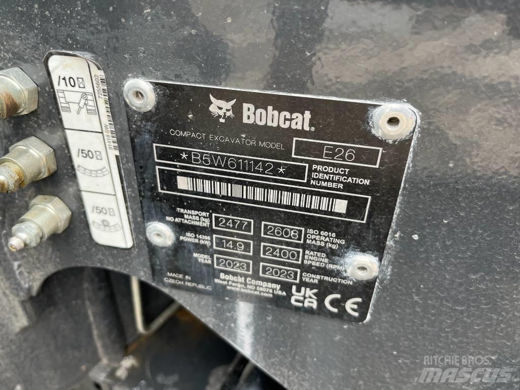 Bobcat E 26 Mini Escavadoras <7t