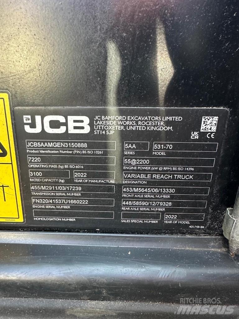 JCB 531-70 Manipuladores telescópicos