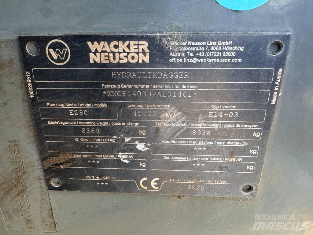 Wacker Neuson EZ80 Escavadoras de rastos