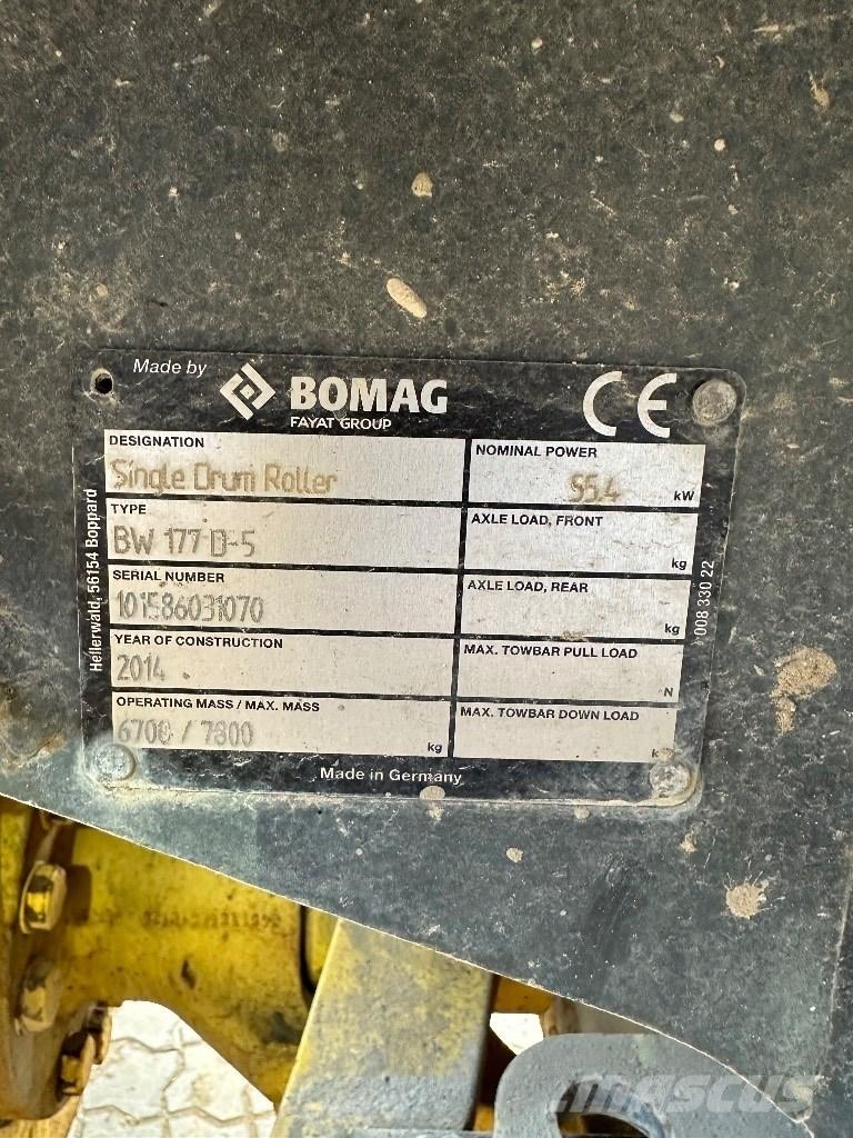 Bomag BW 177 D-5 Compactadores para terra