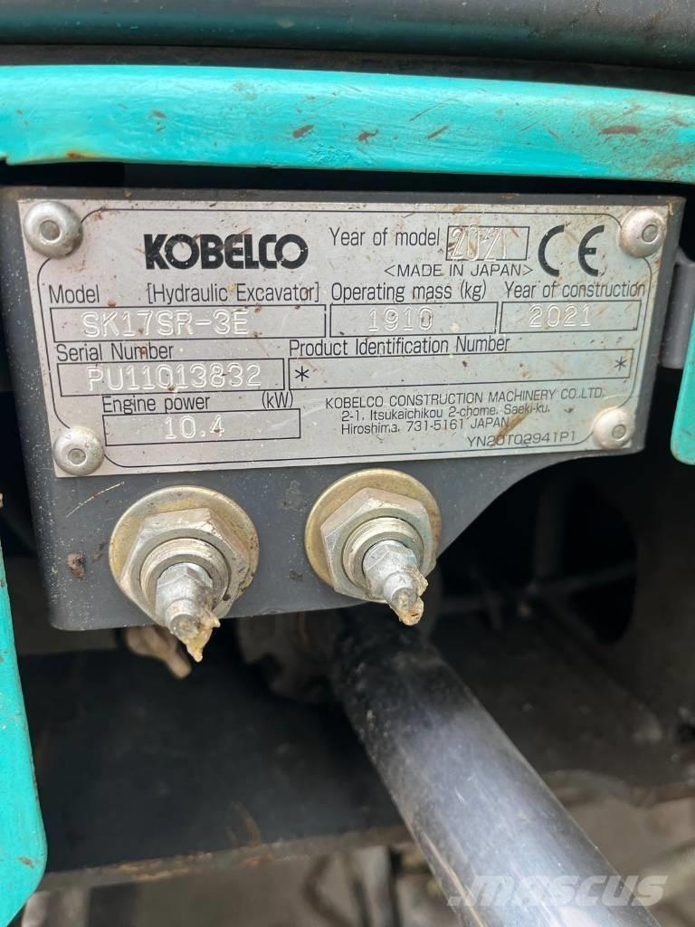 Kobelco SK 17 SR-3E Mini Escavadoras <7t
