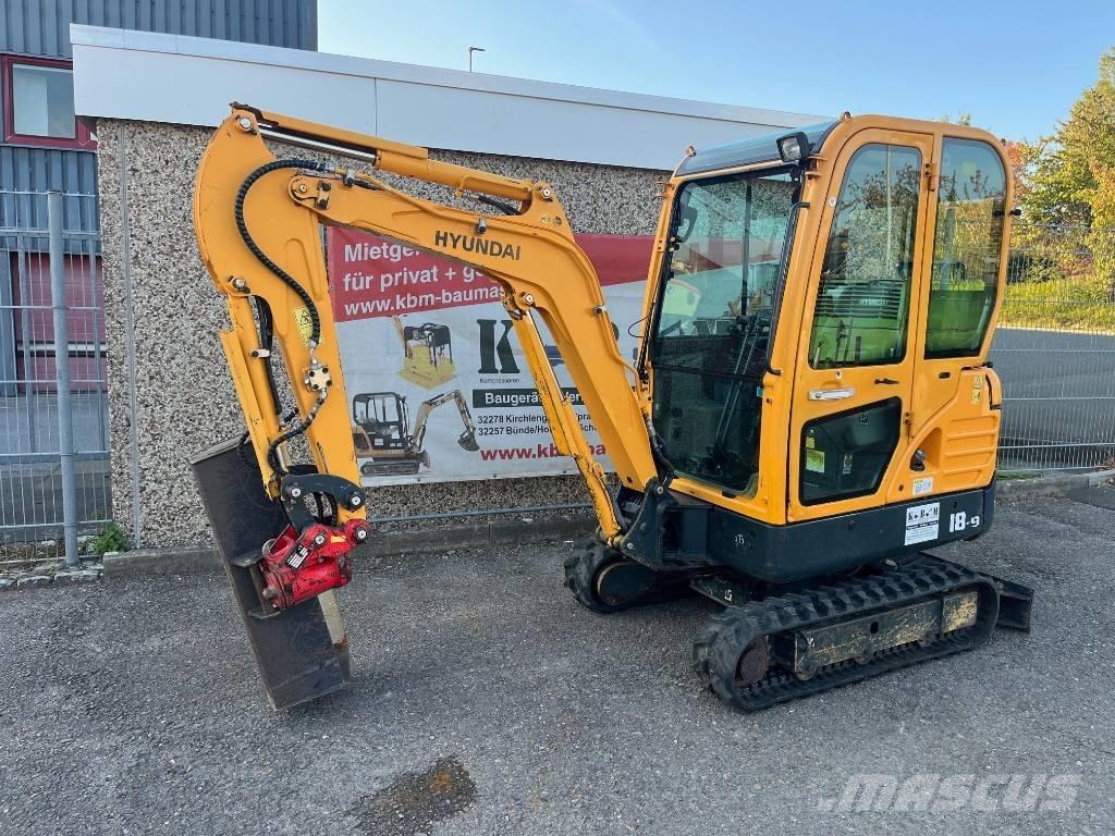 Hyundai R18-9 Mini Escavadoras <7t