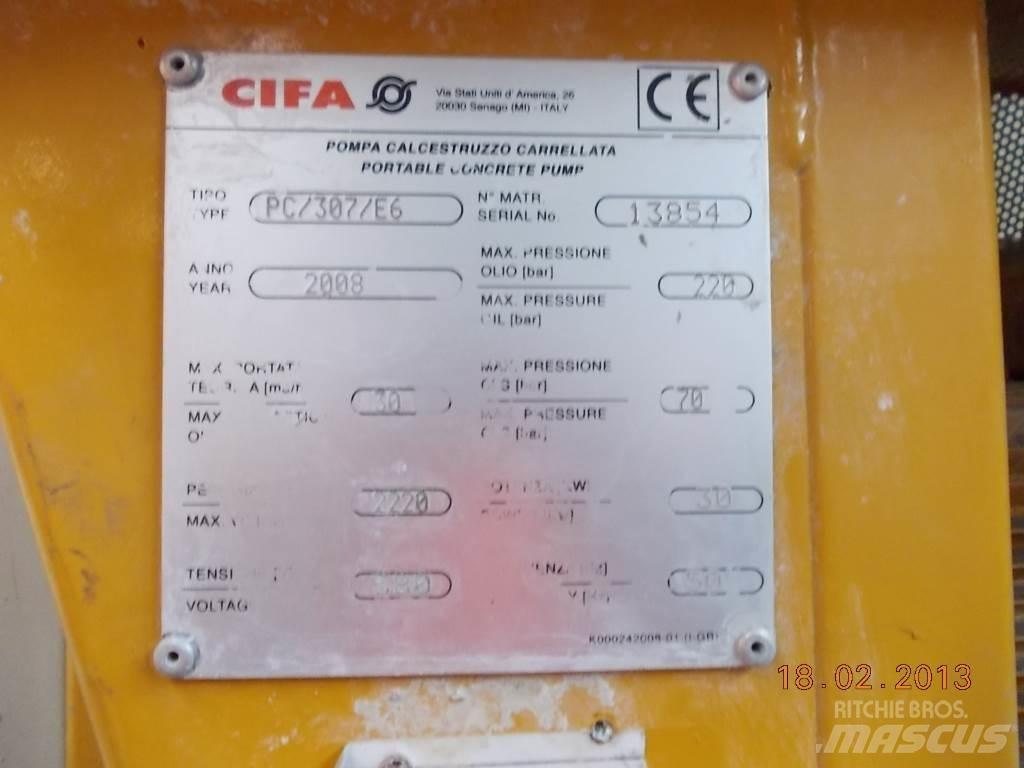 Cifa PC 307 E6 Camiões bomba Betão
